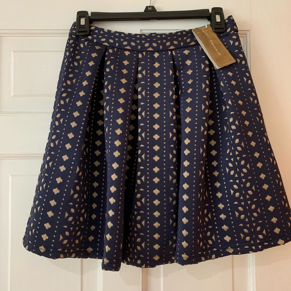 Floral perforated Skirt